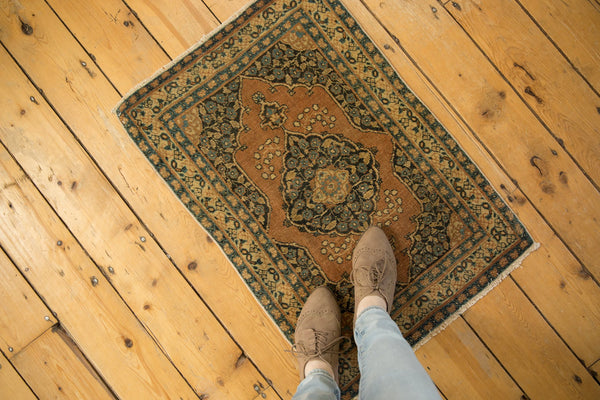 2x3 Antique Fine Tabriz Rug Mat // ONH Item sm001522 Image 1