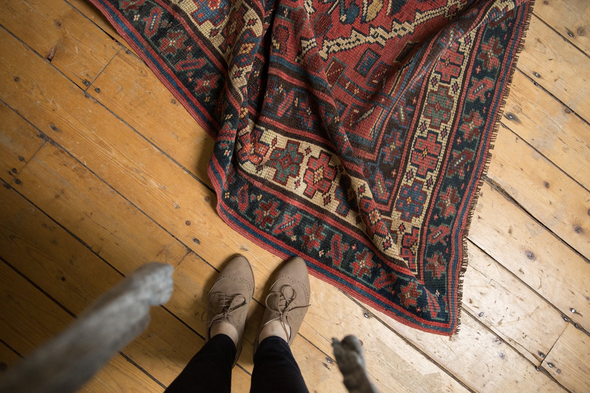 5.5x6 Vintage Kurdish Square Carpet // ONH Item sm001526 Image 1