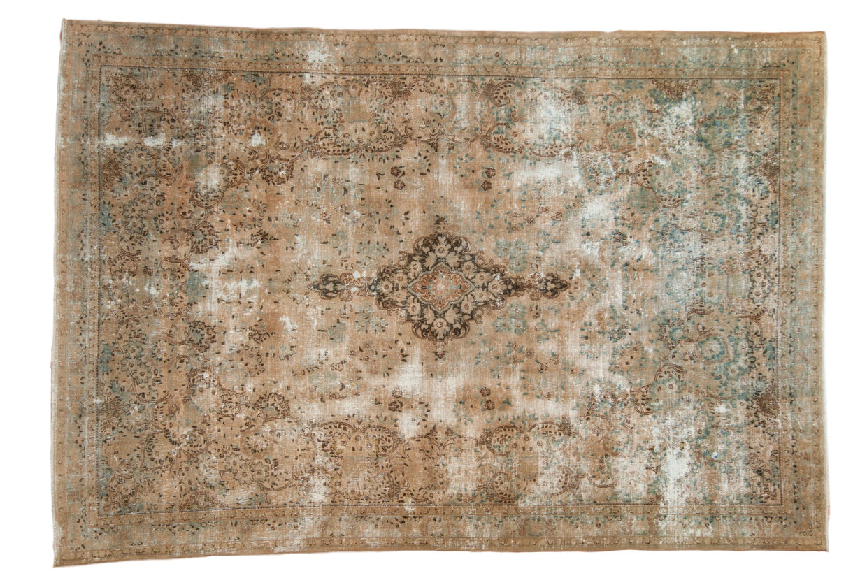 Vintage Distressed Kerman Carpet / ONH item sm001527