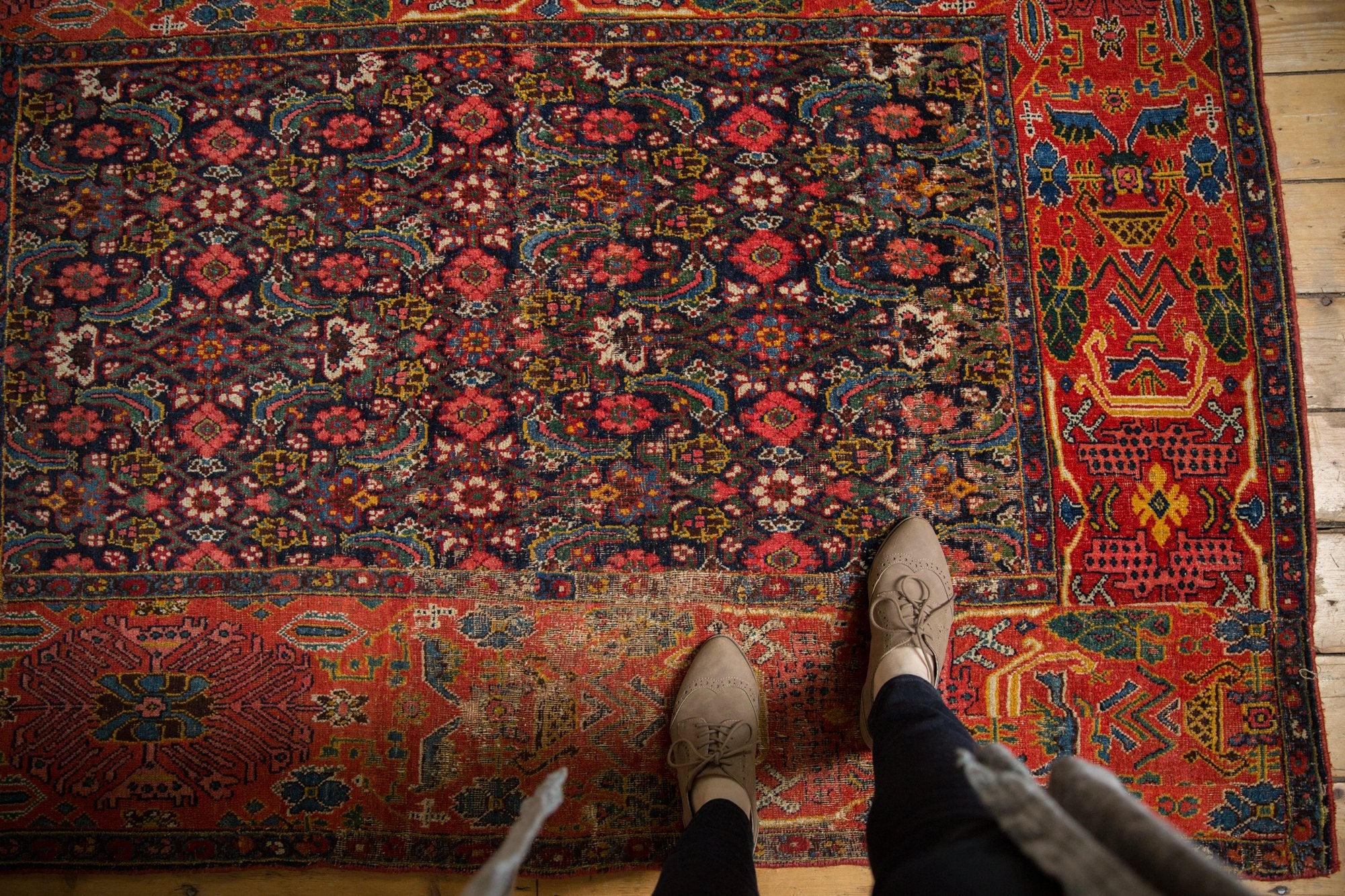 4.5x6.5 Antique Fragment Bijar Rug // ONH Item sm001528 Image 1