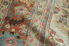 Antique Distressed Sultanabad Square Carpet / ONH item sm001536 Image 13