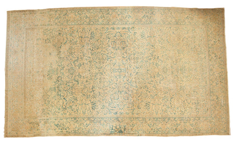 9.5x16.5 Vintage Distressed Kerman Carpet // ONH Item sm001538