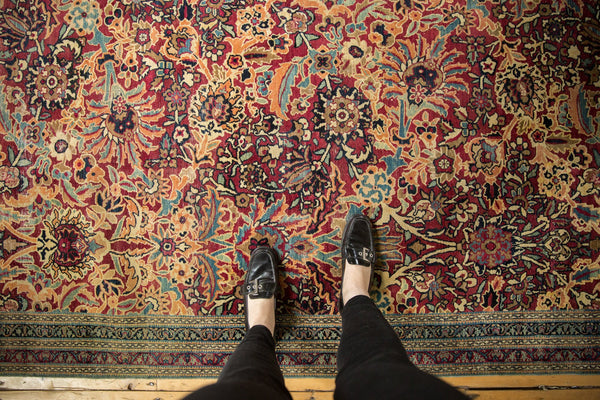 7.5x10 Antique Fragment Kerman Carpet // ONH Item sm001539 Image 1