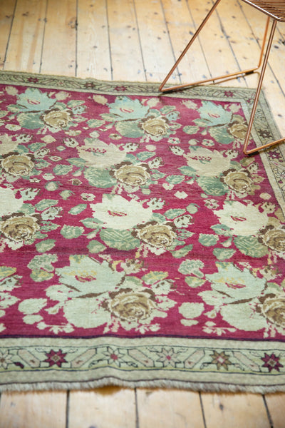 4x4.5 Antique Fragment Karabagh Square Rug // ONH Item sm001542 Image 4