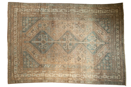 7.5x10.5 Vintage Distressed Kamseh Carpet // ONH Item sm001543