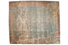 12x14 Vintage Distressed Tabriz Square Carpet // ONH Item sm001552