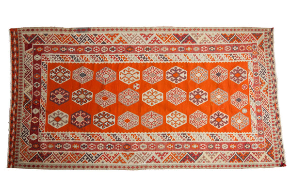 5x9.5 Vintage Turkish Kilim Carpet // ONH Item sm001557