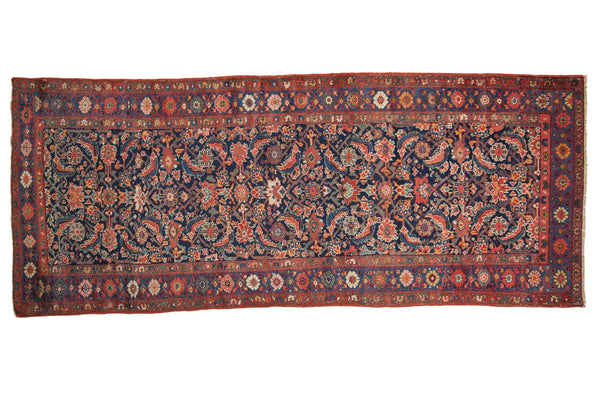 3.5x8.5 Antique Fragment Kurdish Bijar Rug Runner // ONH Item sm001558