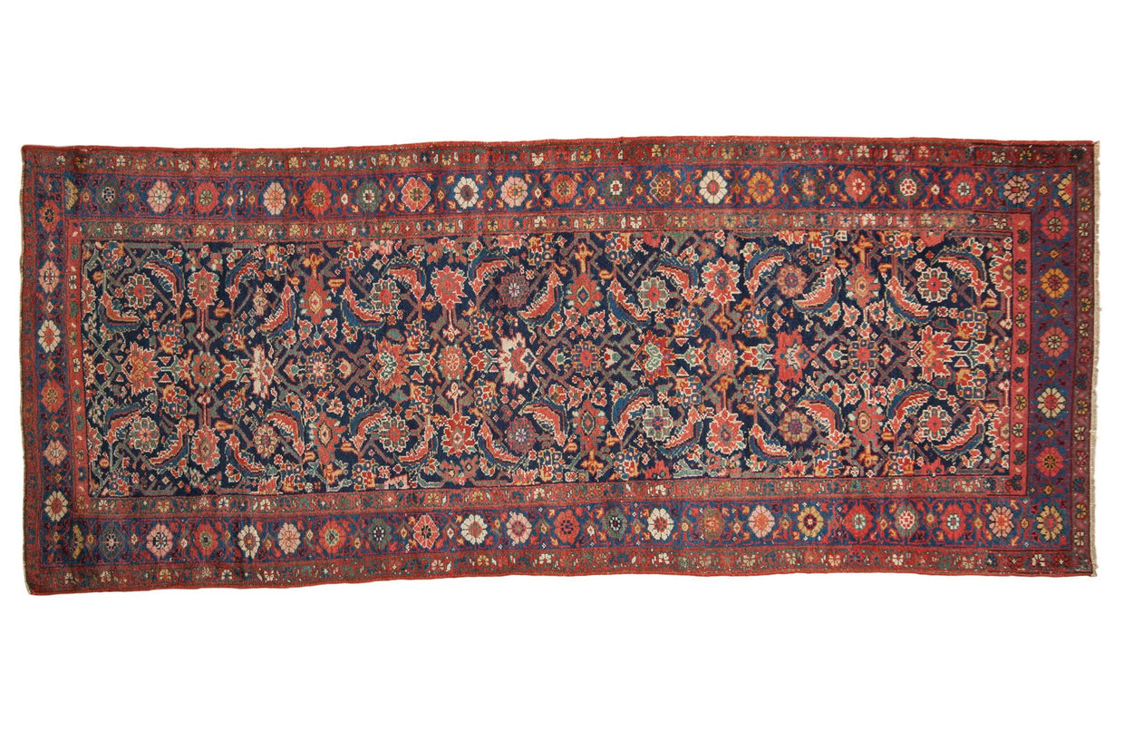 3.5x8.5 Antique Fragment Kurdish Bijar Rug Runner // ONH Item sm001558