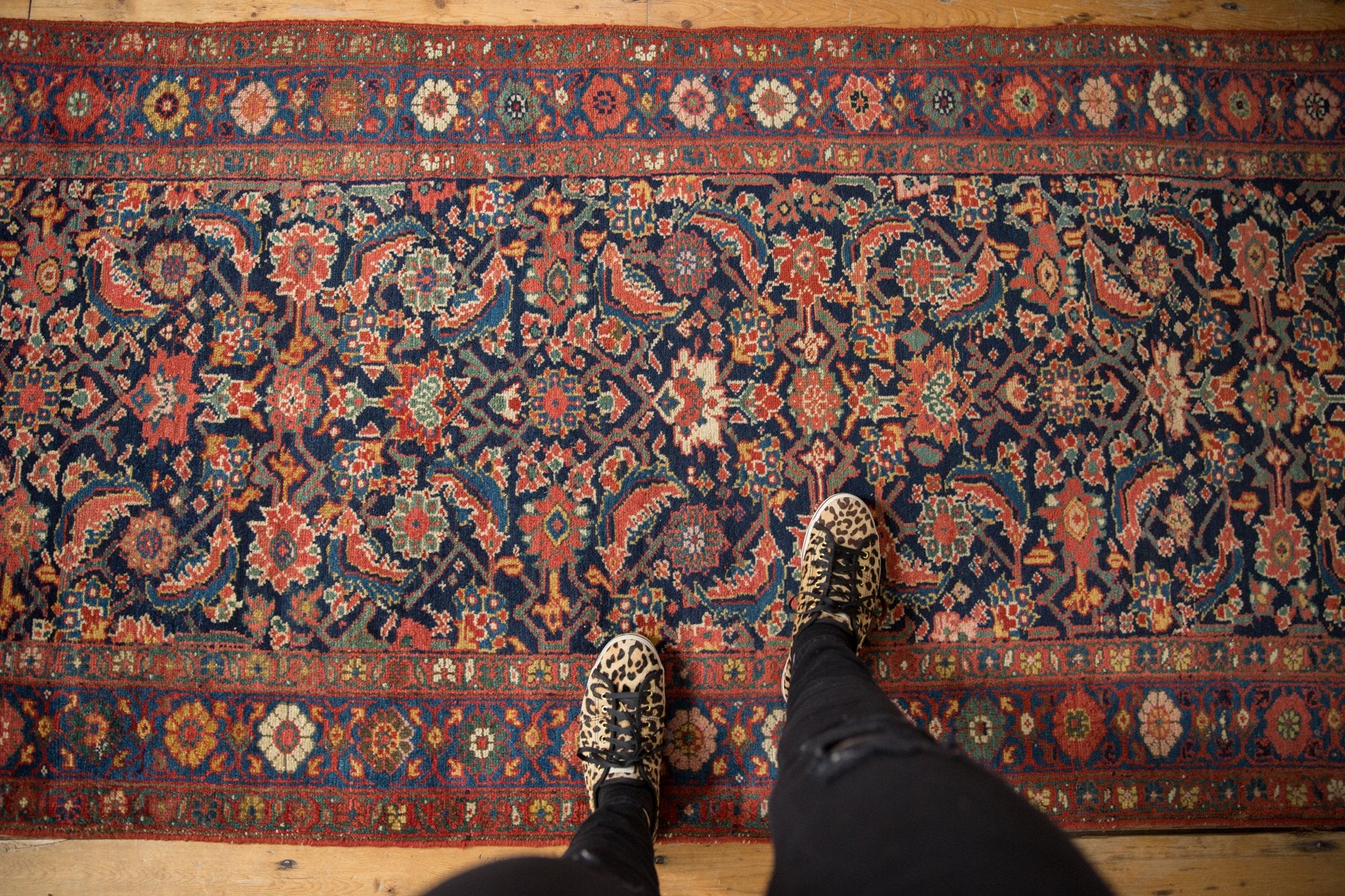 3.5x8.5 Antique Fragment Kurdish Bijar Rug Runner // ONH Item sm001558 Image 1