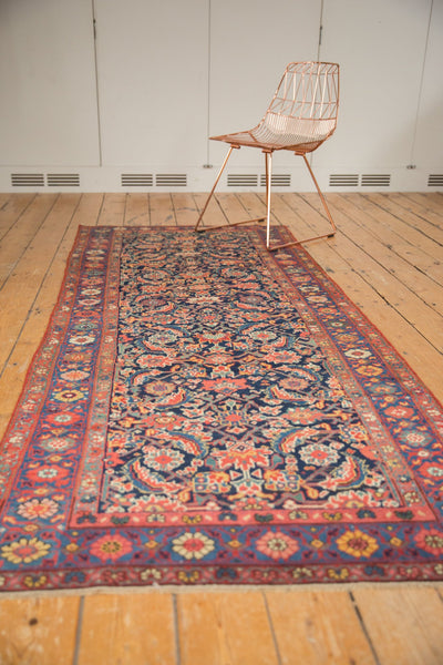 3.5x8.5 Antique Fragment Kurdish Bijar Rug Runner // ONH Item sm001558 Image 5