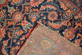 Collector antique Kurdish Bijar runner showing intricate Herati pile and hand-knotted foundation.