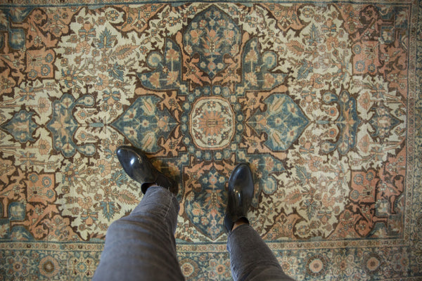 4.5x6.5 Antique Distressed Farahan Sarouk Rug // ONH Item sm001559 Image 1