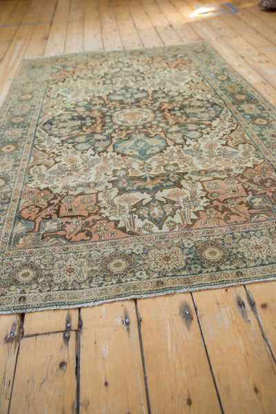 4.5x6.5 Antique Distressed Farahan Sarouk Rug // ONH Item sm001559 Image 5