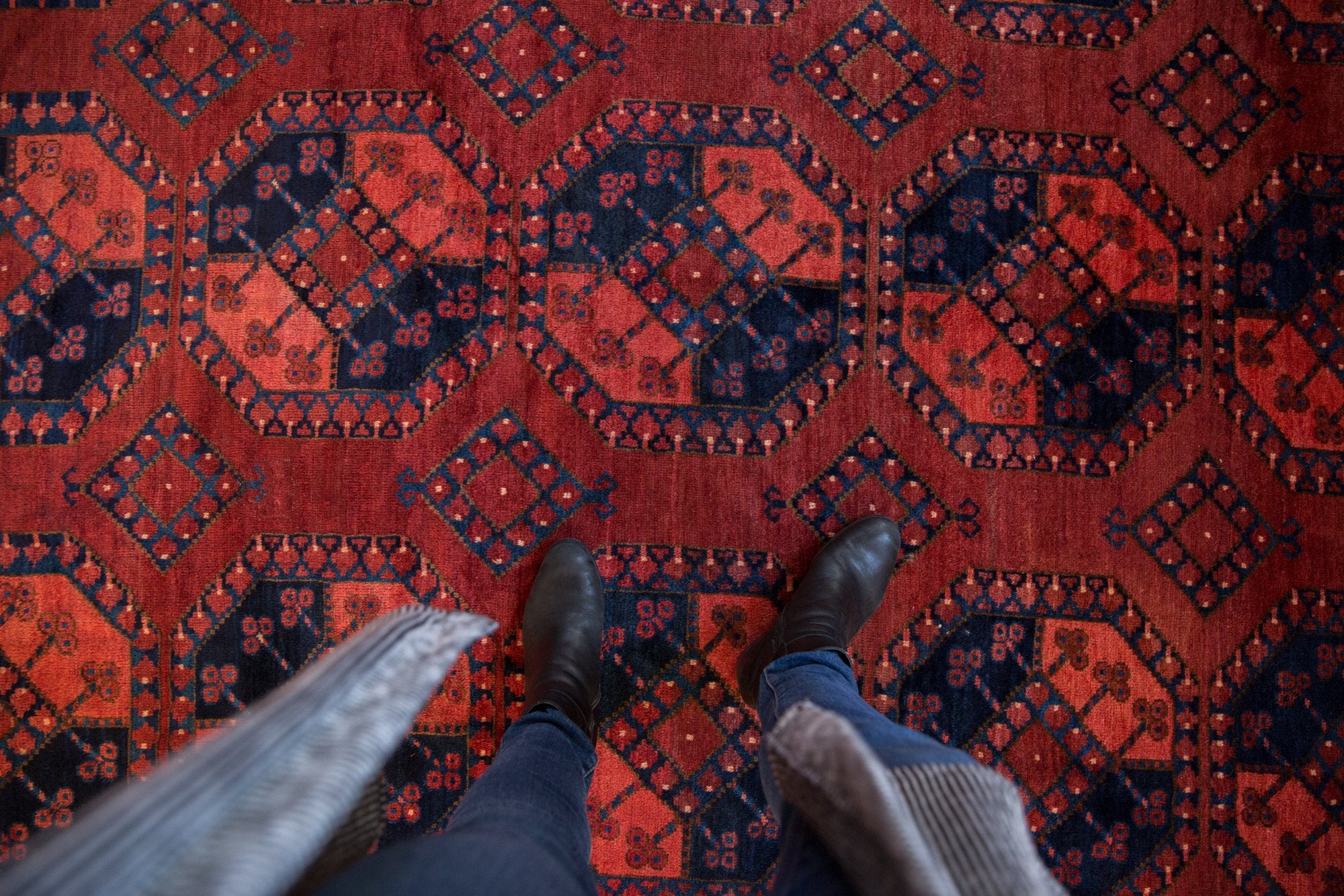 7.5x11 Vintage Ersari Carpet // ONH Item sm001563 Image 1