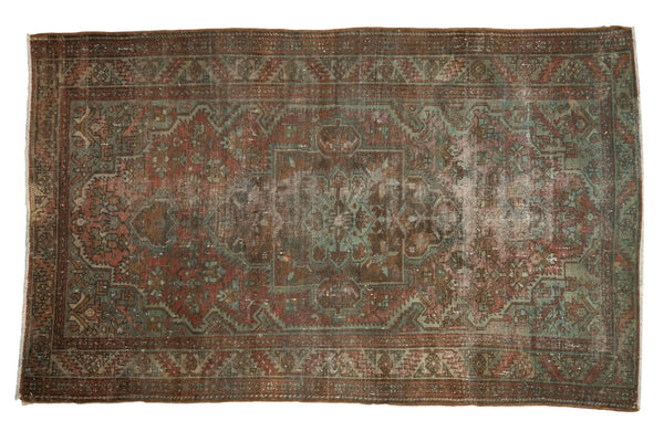 4x7 Vintage Distressed Overdye Malayer Rug // ONH Item sm001565