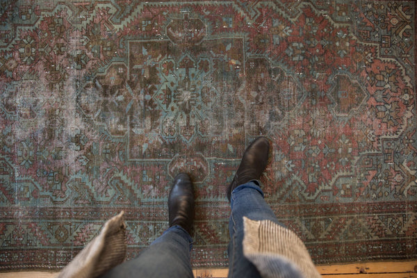 4x7 Vintage Distressed Overdye Malayer Rug // ONH Item sm001565 Image 1