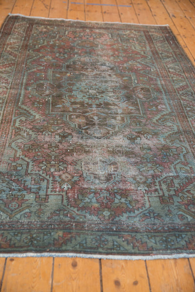 4x7 Vintage Distressed Overdye Malayer Rug // ONH Item sm001565 Image 6