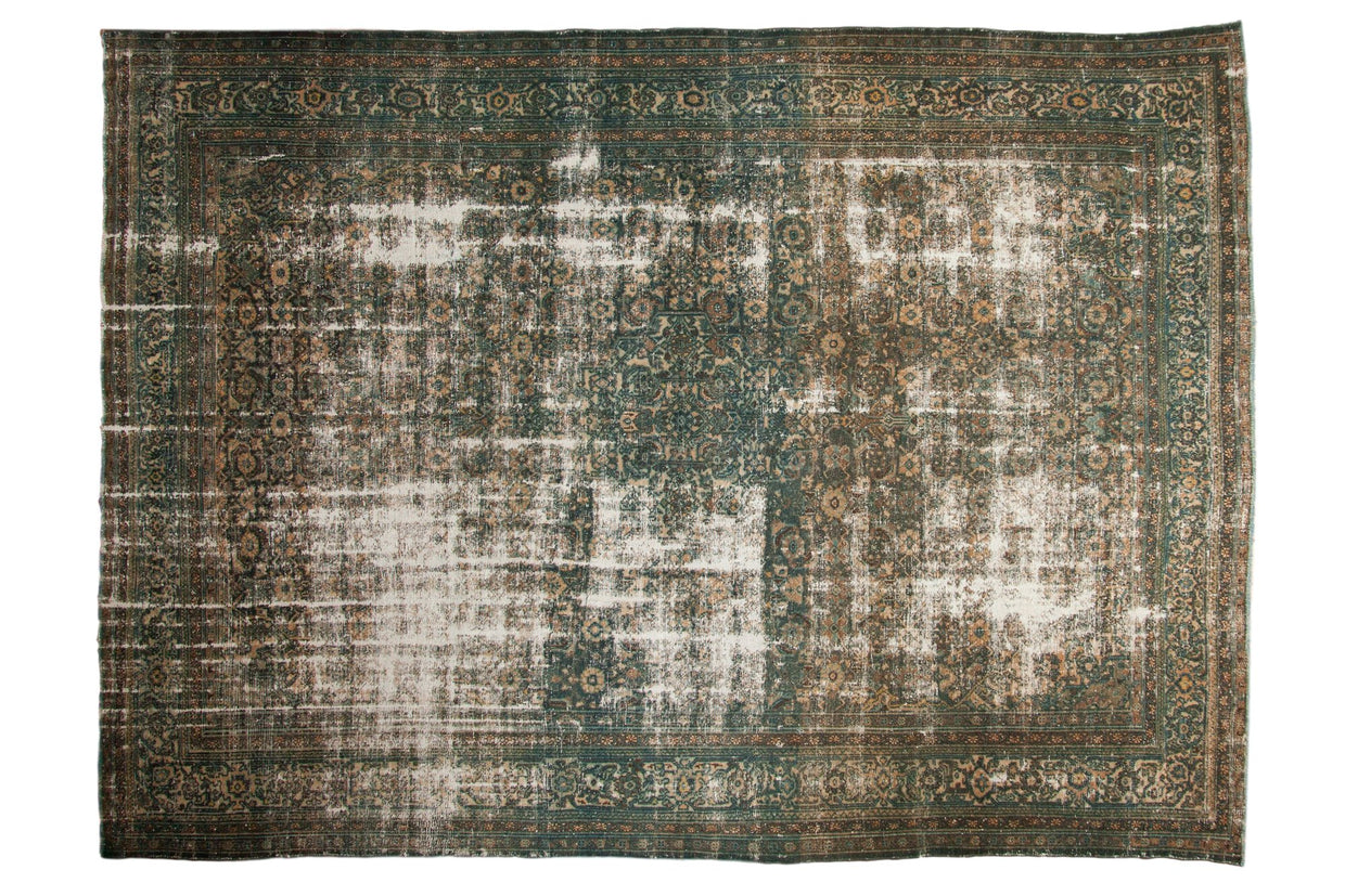 9x12 Vintage Distressed Bibikabad Carpet // ONH Item sm001567