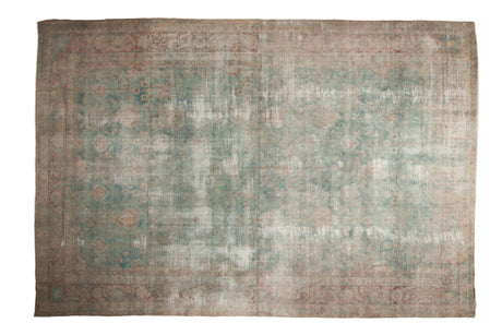 9x13.5 Vintage Fragment Yazd Carpet // ONH Item sm001569