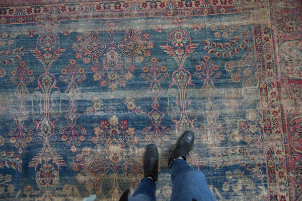 8x10 Vintage Fragment Yezd Carpet // ONH Item sm001577 Image 1