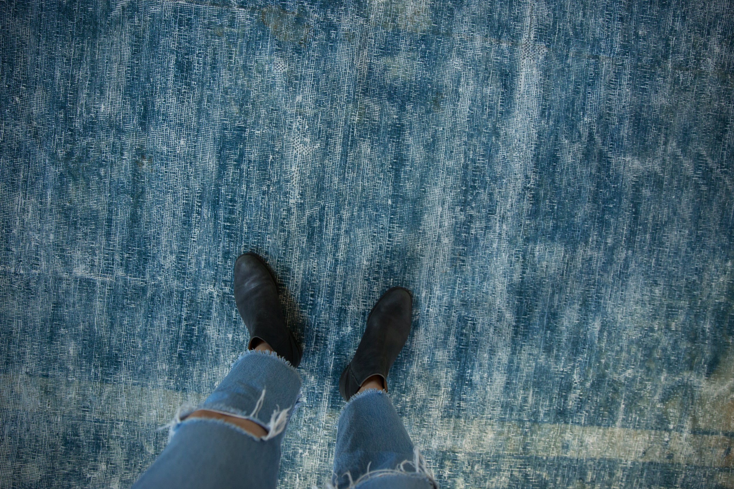 8x9.5 Vintage Distressed Peking Carpet // ONH Item sm001579 Image 1