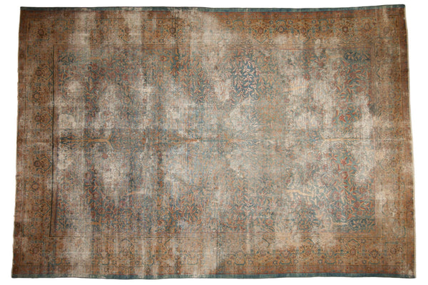 10x14 Vintage Distressed Kerman Carpet // ONH Item sm001583