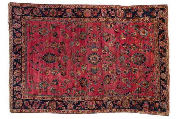 4x6 Vintage Fine Sarouk Rug // ONH Item sm001585