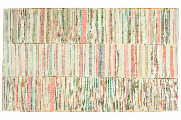 6x9 Colorful Accents Stripe Flatweave // ONH Item LR002000c