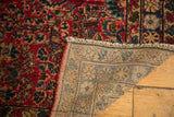 Hand-knotted foundation, fringed edge, and classic Sarouk-style floral pattern of the Lilihan rug.