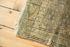  Vintage Distressed Turkmen Square Rug / Item tm01125 image 14