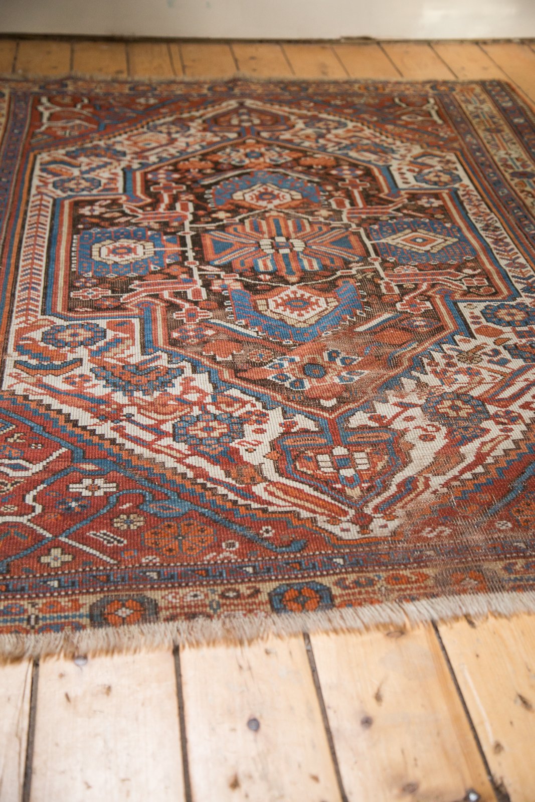 Antique Afshar Persian Rug 4'8