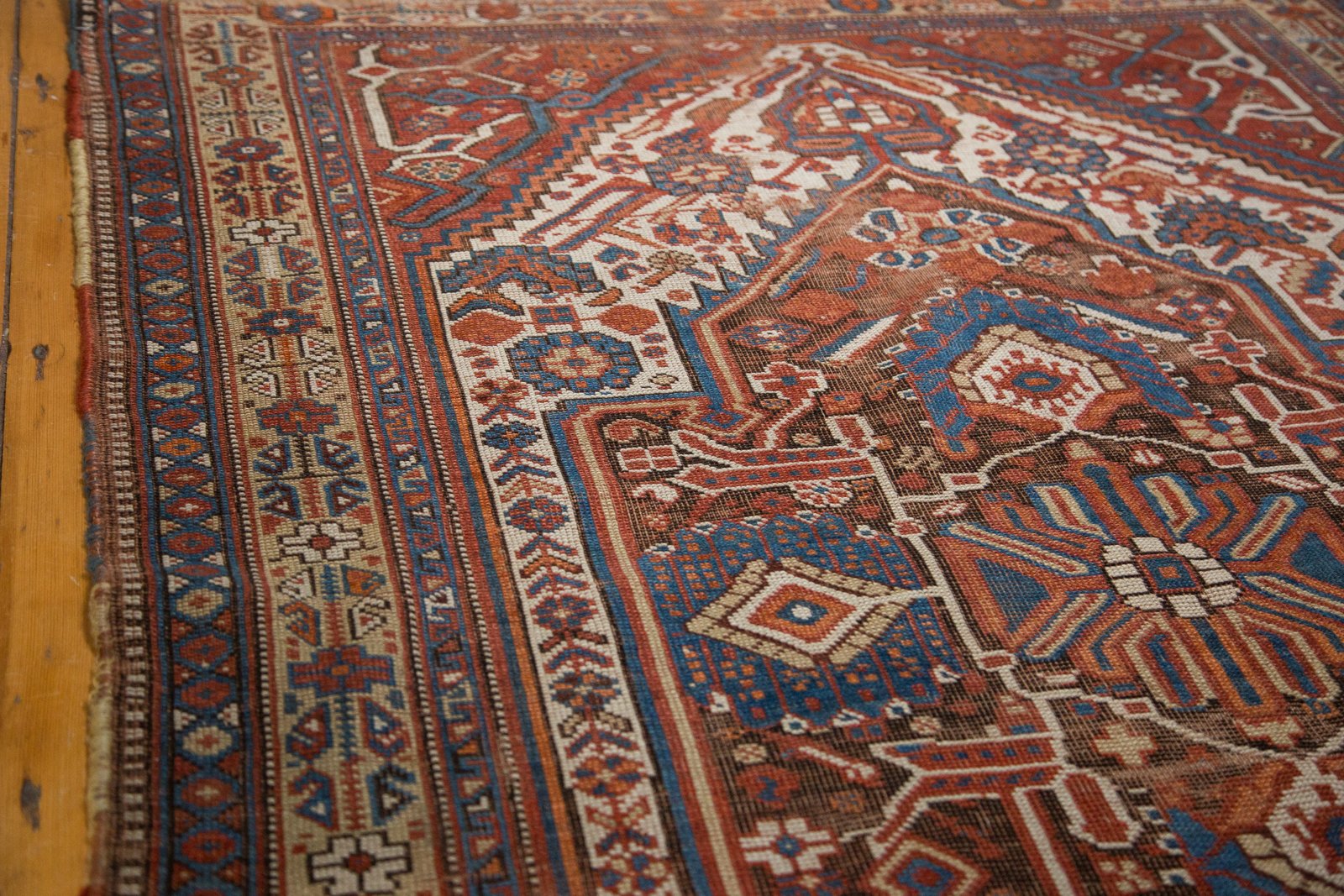Antique Afshar Persian Rug 4'8