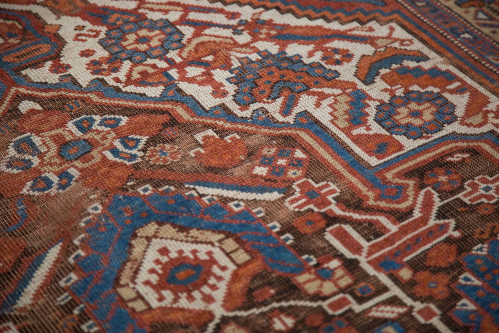 Antique Afshar Persian Rug 4'8
