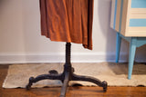 Brown Vintage 1940s Dorothy O'Hara Evening Gown with unique pointed hemline.