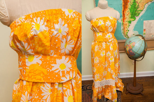 Vintage 60s Lilly Pulitzer Bright Floral Dress // ONH Item 1701