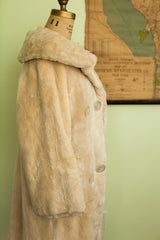 Mod Vintage 60s Sheared Beaver Fur Coat Hollywood Glam // ONH Item 1687 Image 4