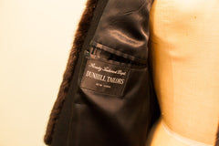 Vintage Dunhill Tailors Mens Coat With Fur Collar // ONH Item 1698 Image 5