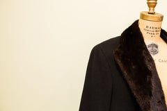 Vintage Dunhill Tailors Mens Coat With Fur Collar // ONH Item 1698 Image 8