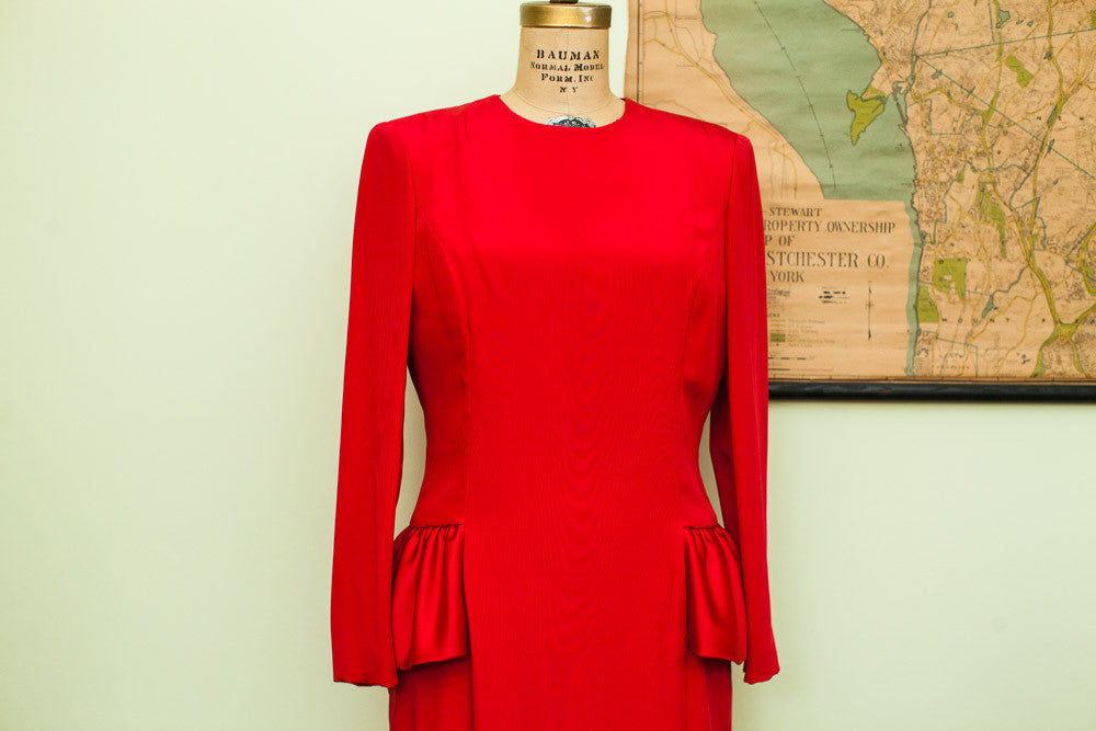 Vintage 80s Carolina Herrera Sample Party Dress // ONH Item 1704 Image 1