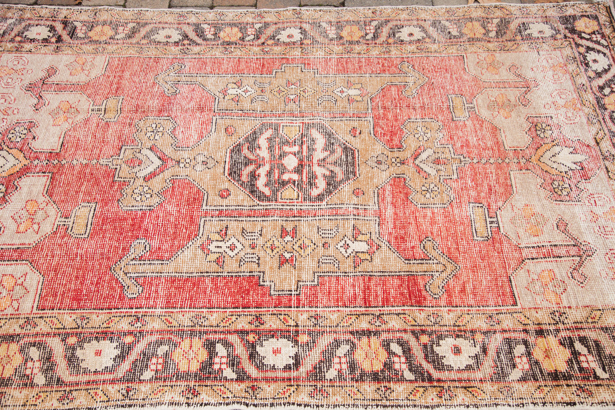 5x8 Distressed Oushak Rug // ONH Item ee001123 Image 1