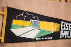 Abilene KS Eisenhower Museum vintage felt flag banner 