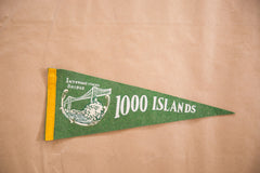 One Thousand Islands Felt Flag Pennant 