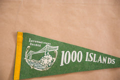 International Bridge 1000 Islands Felt Flag Banner 