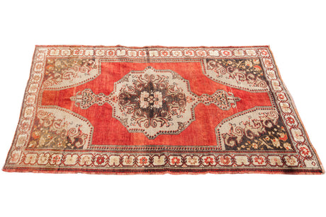 4.5x7 Vintage Rust Oushak Rug // ONH Item lr001947c