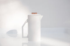 Modern White Copper Tip French Press 850 mL // ONH Item 3294 Image 1